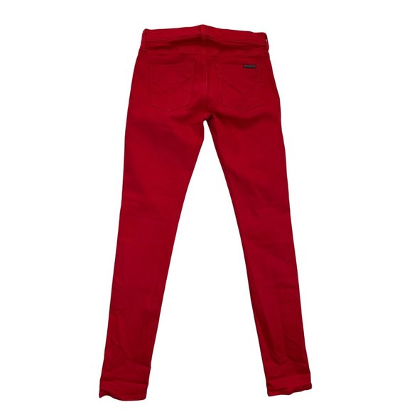 Hudson Jeans Womens 26 Red Colette Midrise Skinny USA - Picture 2 of 9
